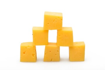 Cubes of Yellow Cheese