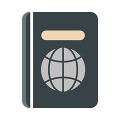 airport passport travel transport terminal tourism or business flat style icon