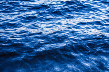 Blue water waves in background