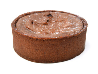 Chocolate cake isolated on white background