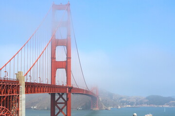 Famous red Golden Gate Bridge, San Francisco, Californie, États-Unis, USA
