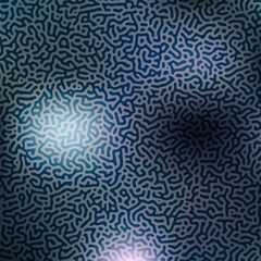 Generative algorithm psychedelic background. Reaction-diffusion or turing pattern formation.