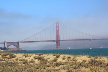 Famous red Golden Gate Bridge, San Francisco, Californie, États-Unis, USA