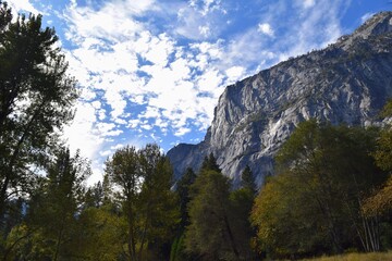 Obraz premium Sunny autumn day in Yosemite Valley, California 