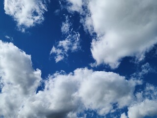 blue sky and clouds