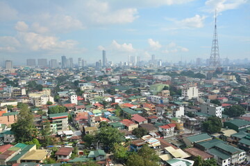 Naklejka premium Quezon city overview during daytime afternoon in Philippines
