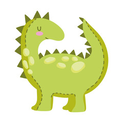 kids toys dinosaur animal cartoon isolated icon design white background
