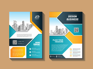 Proposal cover poster brochure Template Design Set