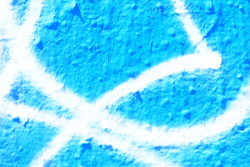 Blue and white sprayed wall texture