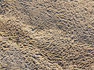Aerial view of field stubble from drone 