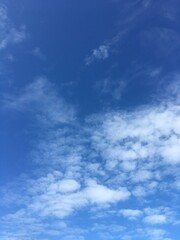 blue sky with clouds