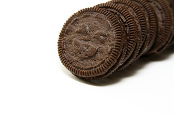 Chocolate cream filling sandwich cookies