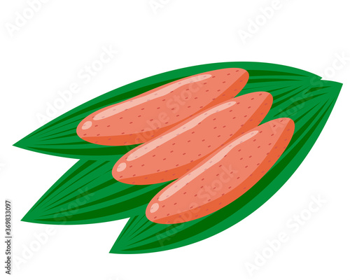 たらこのベクターイラスト 辛子明太子 Cut Wall Mural C Nisi