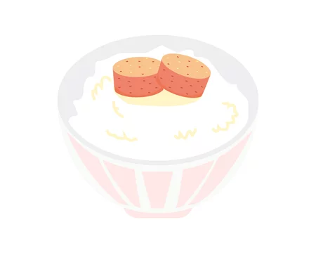 ご飯とめんたいこのベクターイラスト 辛子明太子 Stock Vector Adobe Stock