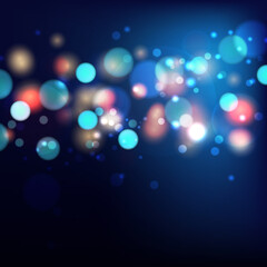 Abstract colorful blurry bokeh on colorful background