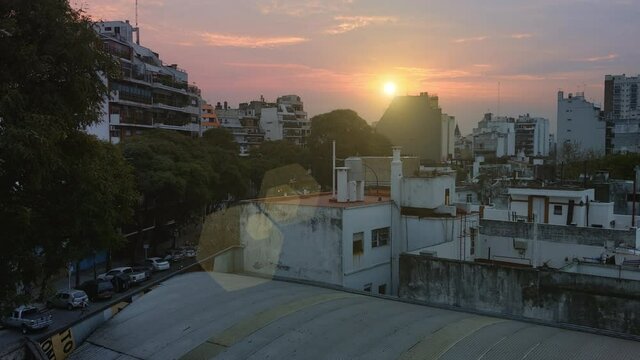 Villa Crespo Neighborhood in Buenos Aires, Argentina, during Coronavirus Pandemic.