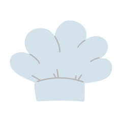 chef hat uniform isolated icon design white background
