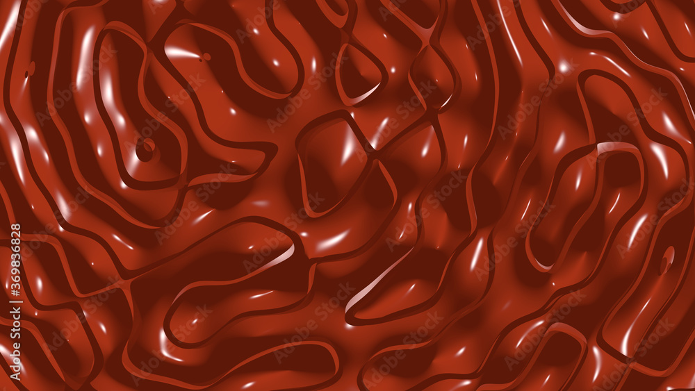 Poster plain 3d abstract background of monochromic barn red color with shadow and coloring suitable for add