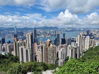 Hong Kong's Iconic Skyline Viewed From the Peak