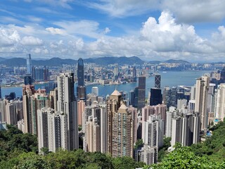 Hong Kong's Iconic Skyline Viewed From the Peak