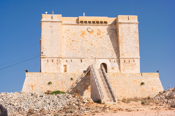 Saint Mary's Tower in Comino