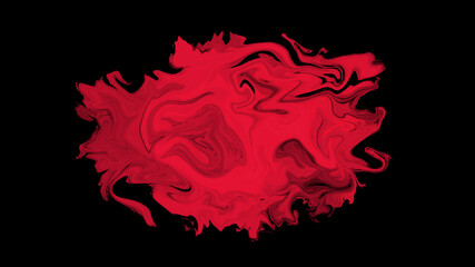 Red paint on black - 4k abstract wallpaper