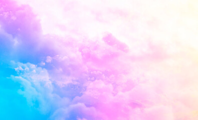 sky and cloud background with a pastel color.