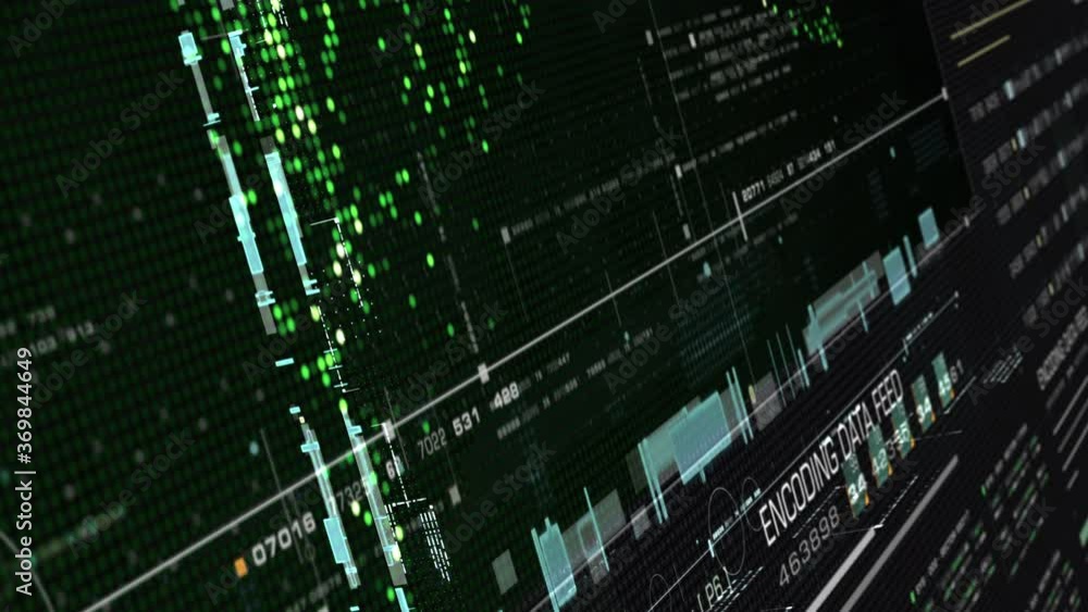 Aufkleber Futuristic holographic simulation of artificial neural networks intelligence performing Data Sequence Analysis head up display background