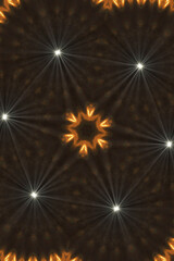 Digital stars lighting pattern illustration abstract.
