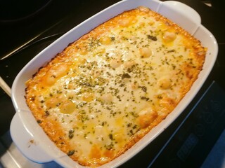 baked potatoes with cheese