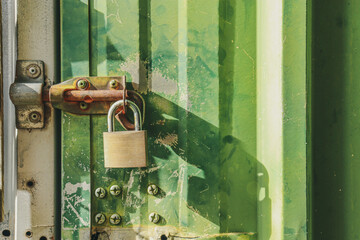 old lock on the door