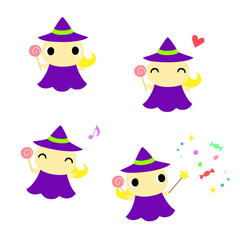 キャンディを持つ魔女