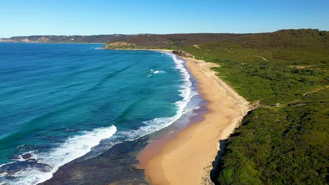 Beautiful drone shot Merewether, New South Wales