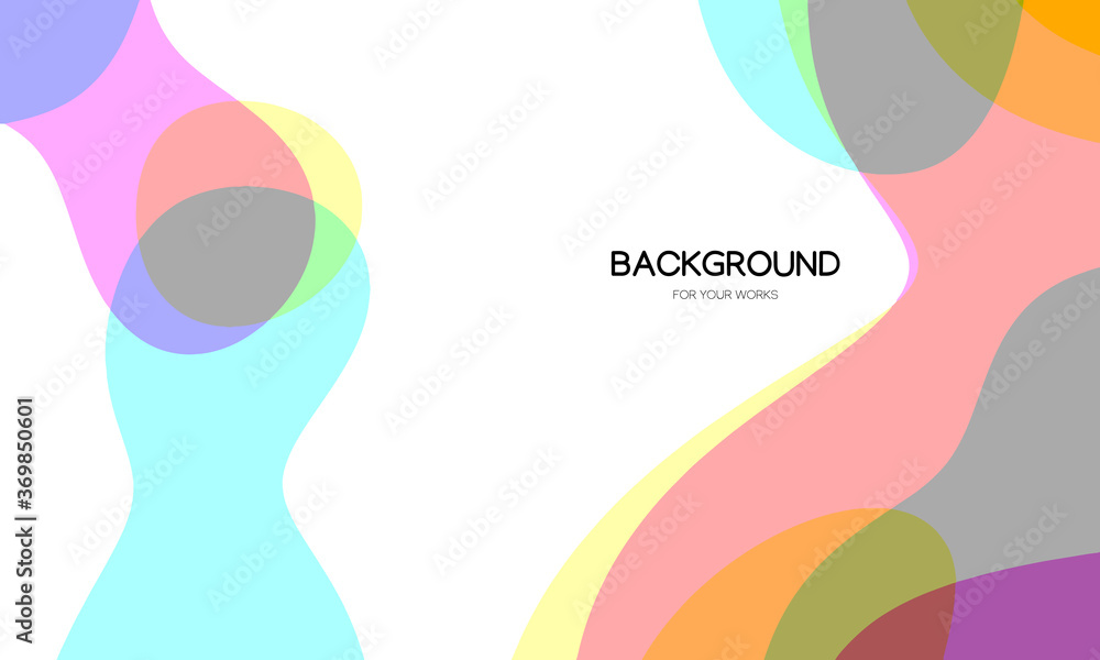 Aufkleber dynamic trendy simple fluid color abstract background with line effects. vector illustration for wal