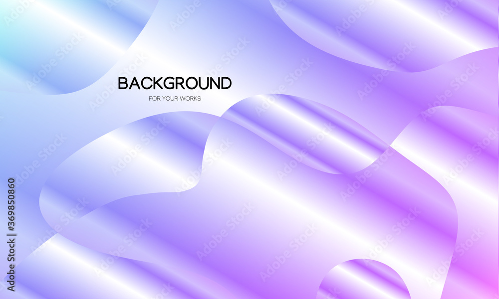 Poster dynamic trendy simple fluid color metallic abstract background with line effects. vector illustratio