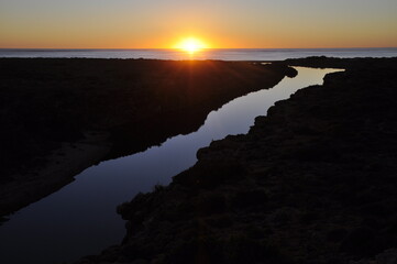 Sunset from the rim over Yardie Creek Gorge