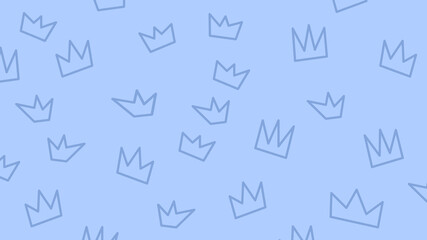 Crown seamless pattern background. Ready for template, background, resource, etc