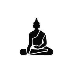 Buddha icon vector, Thailand culture concept.