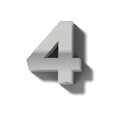 リアルなシルバー製のブロックの文字