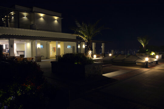 Roofdeck At Zinnia Towers Condominium In Quezon City, Philippines