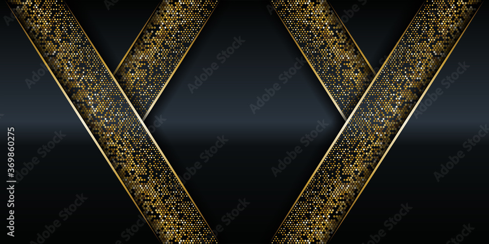 Aufkleber vector illustration of modern abstract black paper realistic layered papercut decoration textured wi