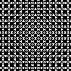 Fototapeta premium silver black and white seamless pattern.