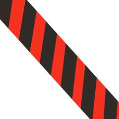 赤い縞模様の線　進入禁止