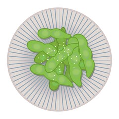 枝豆のイラスト