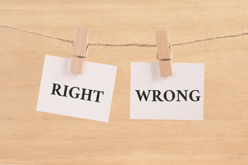 RIGHT or WRONG 