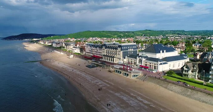 Aerial view of Cabourg in Normandy