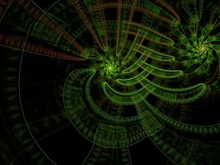 Imaginatory fractal background Image