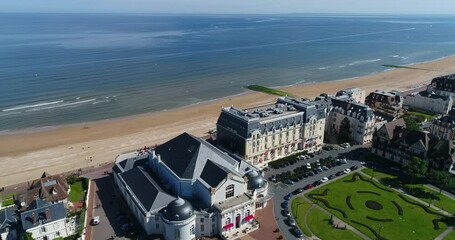 Aerial view of Cabourg in Normandy