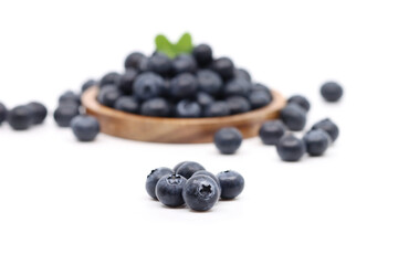 blueberries isolated on white background