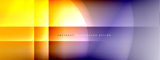 Vector abstract background - circle and cross on fluid gradient with shadows and light effects. Techno or business shiny design templates for text